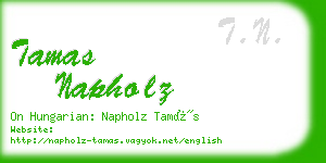 tamas napholz business card